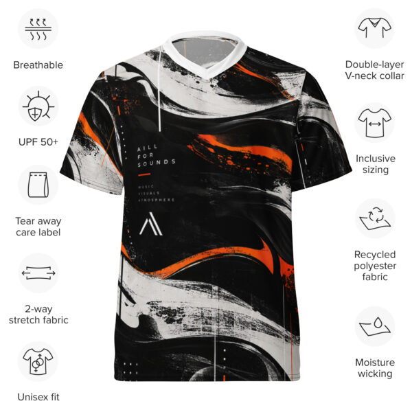 all-over-print-recycled-unisex-sports-jersey-white-front-6a9c3c3e57050.jpg AillForSounds SOUND BEYOND BORDERS Unisex Sports Jersey