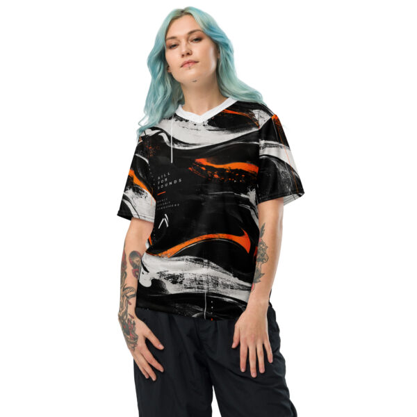 all-over-print-recycled-unisex-sports-jersey-white-front-6a9c3c3e57aa3.jpg AillForSounds SOUND BEYOND BORDERS Unisex Sports Jersey